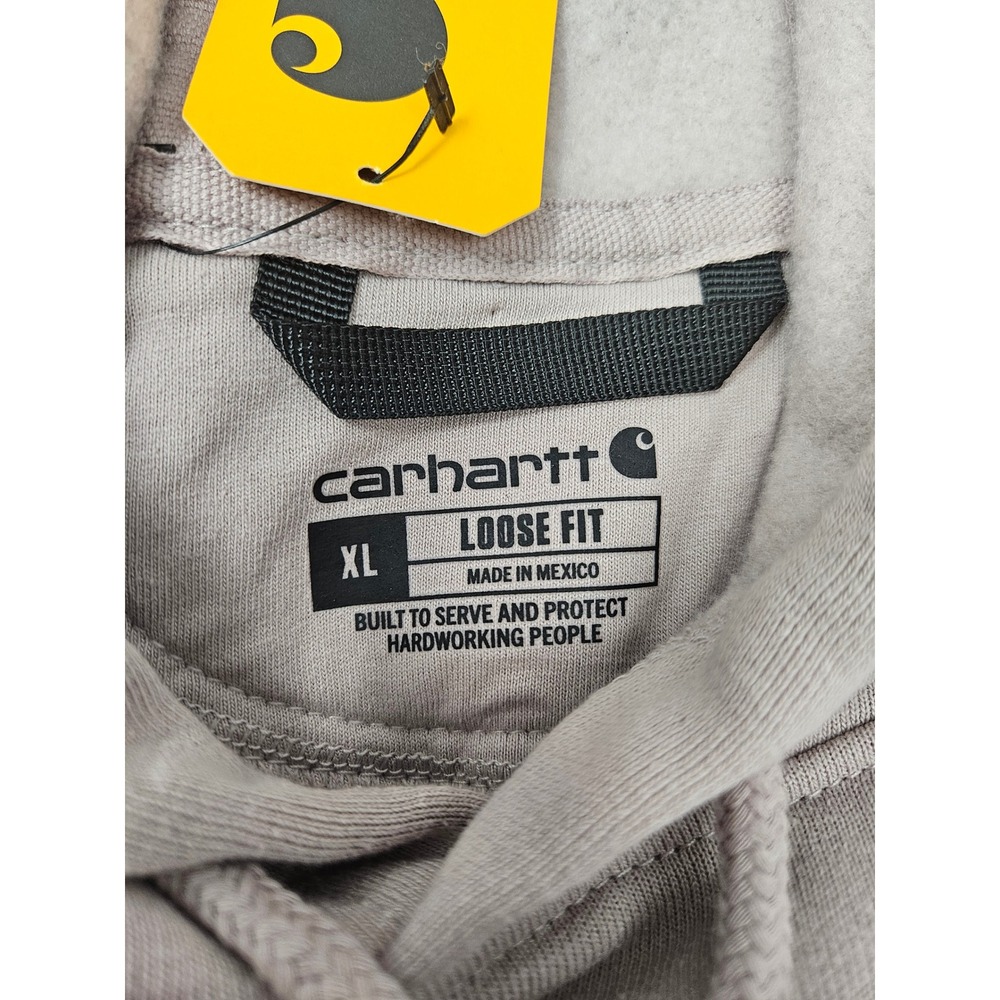 Carhartt Loose Fit Midweight Logo Sleeve Graphic Hoodie "Mink" Men's Size XL NEW - Picture 4 of 9